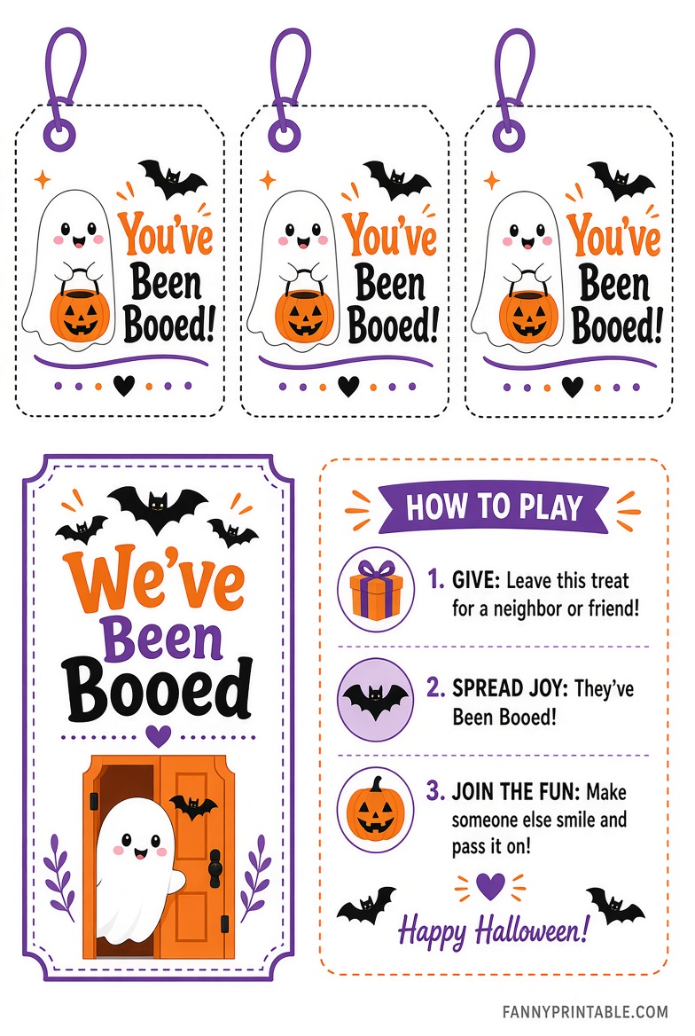 Free You've Been Booed Printable Labels Guide