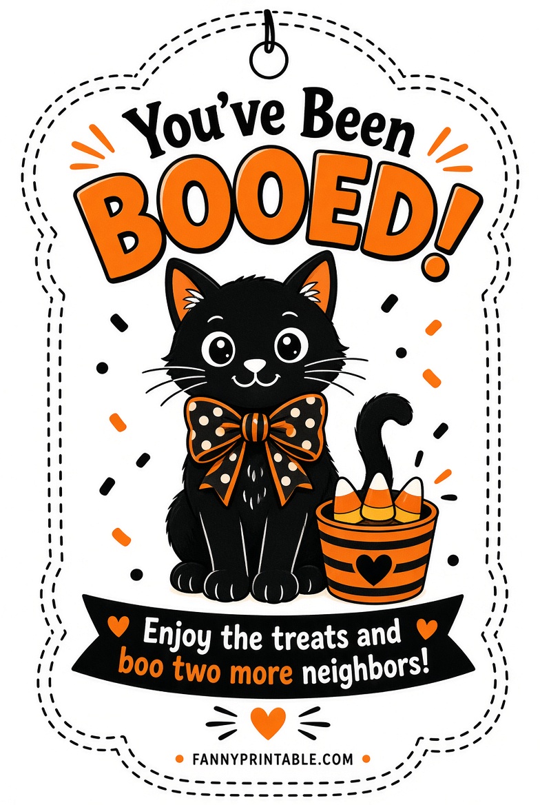 Free Youve Been Booed Printable Sign USA 1 Free You've Been Booed Printable Sign (USA)