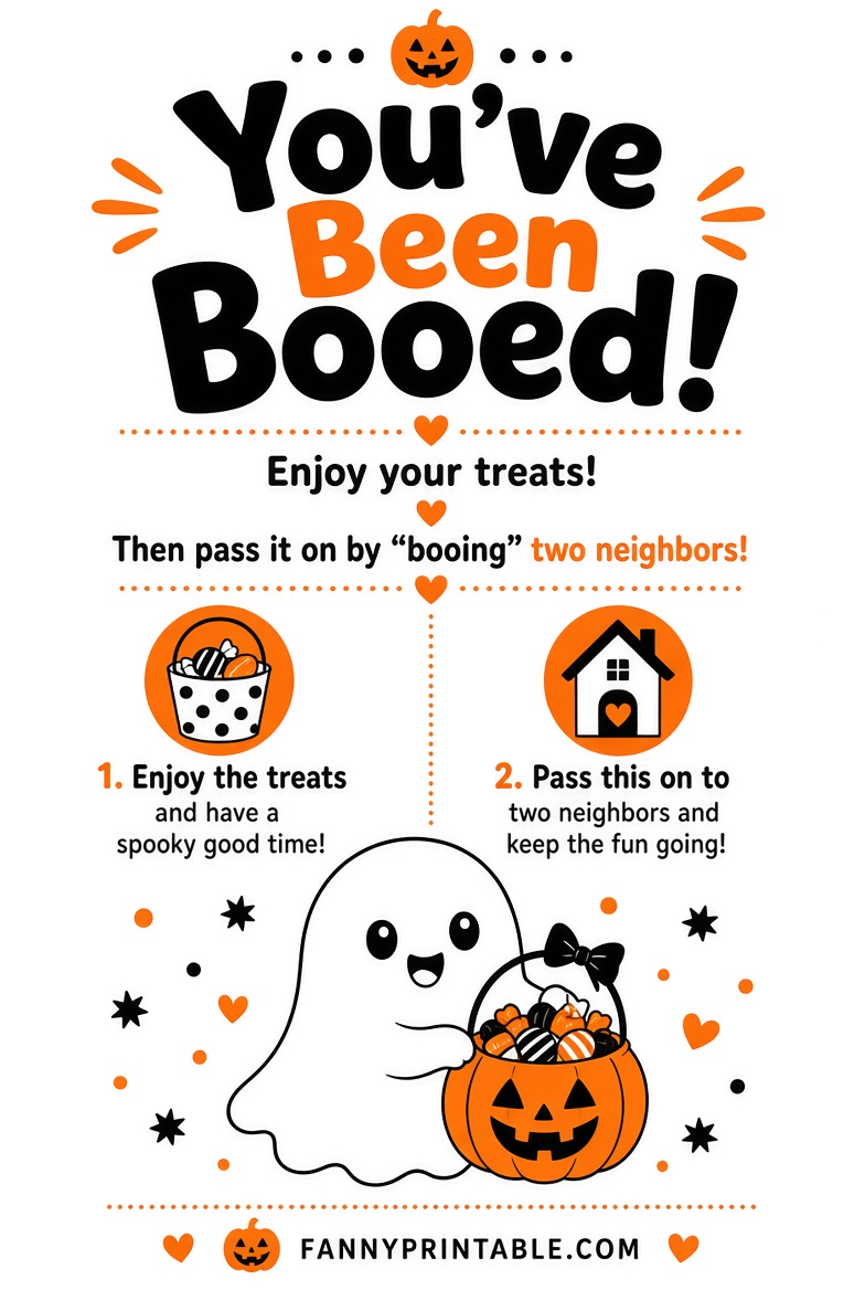 Free Youve Been Booed Printable Sign USA 2 Free You've Been Booed Printable Sign (USA)
