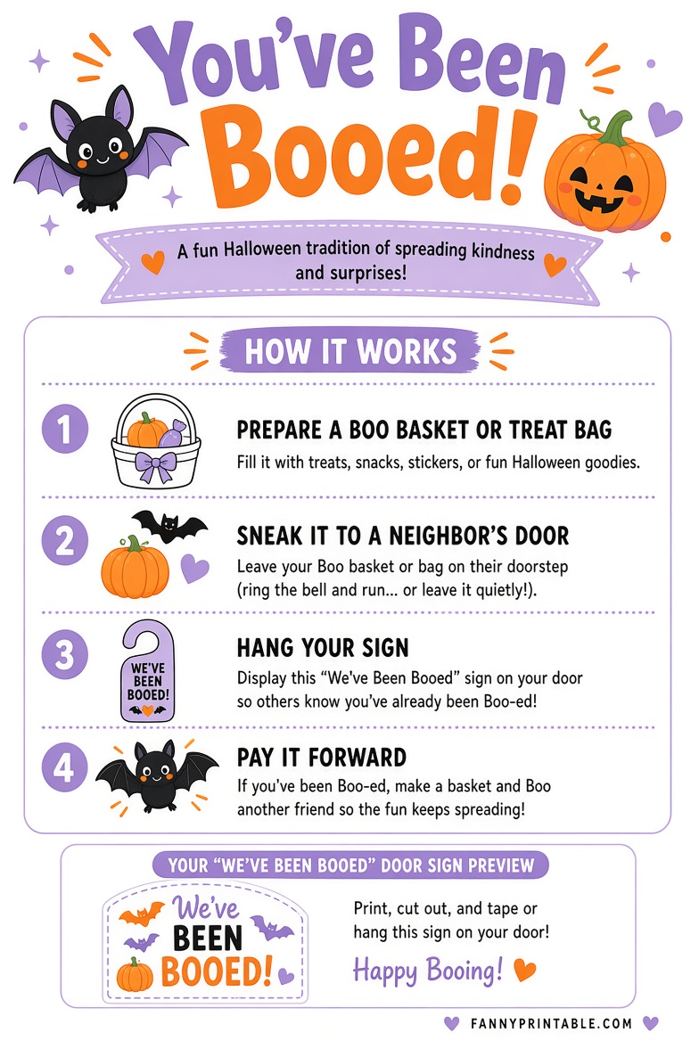 Free Youve Been Booed Printable Sign USA 4 Free You've Been Booed Printable Sign (USA)