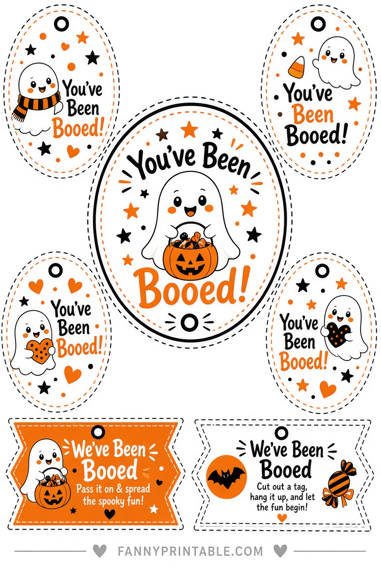 Free You've Been Booed Printable Tags