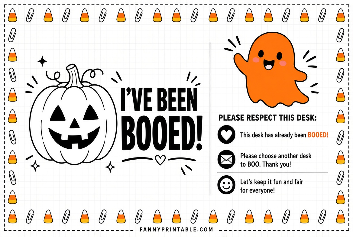 Free Youve Been Booed Printable for Office 4 Free You've Been Booed Printable for Office