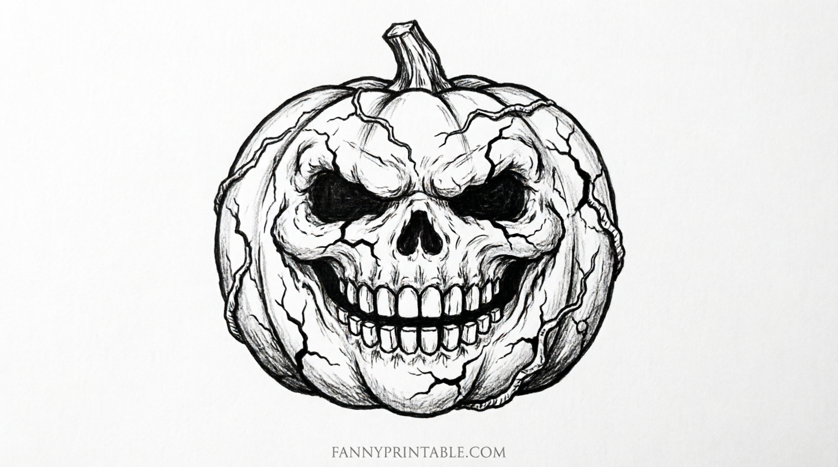 Free Zombie Pumpkin Stencils Printable (2)