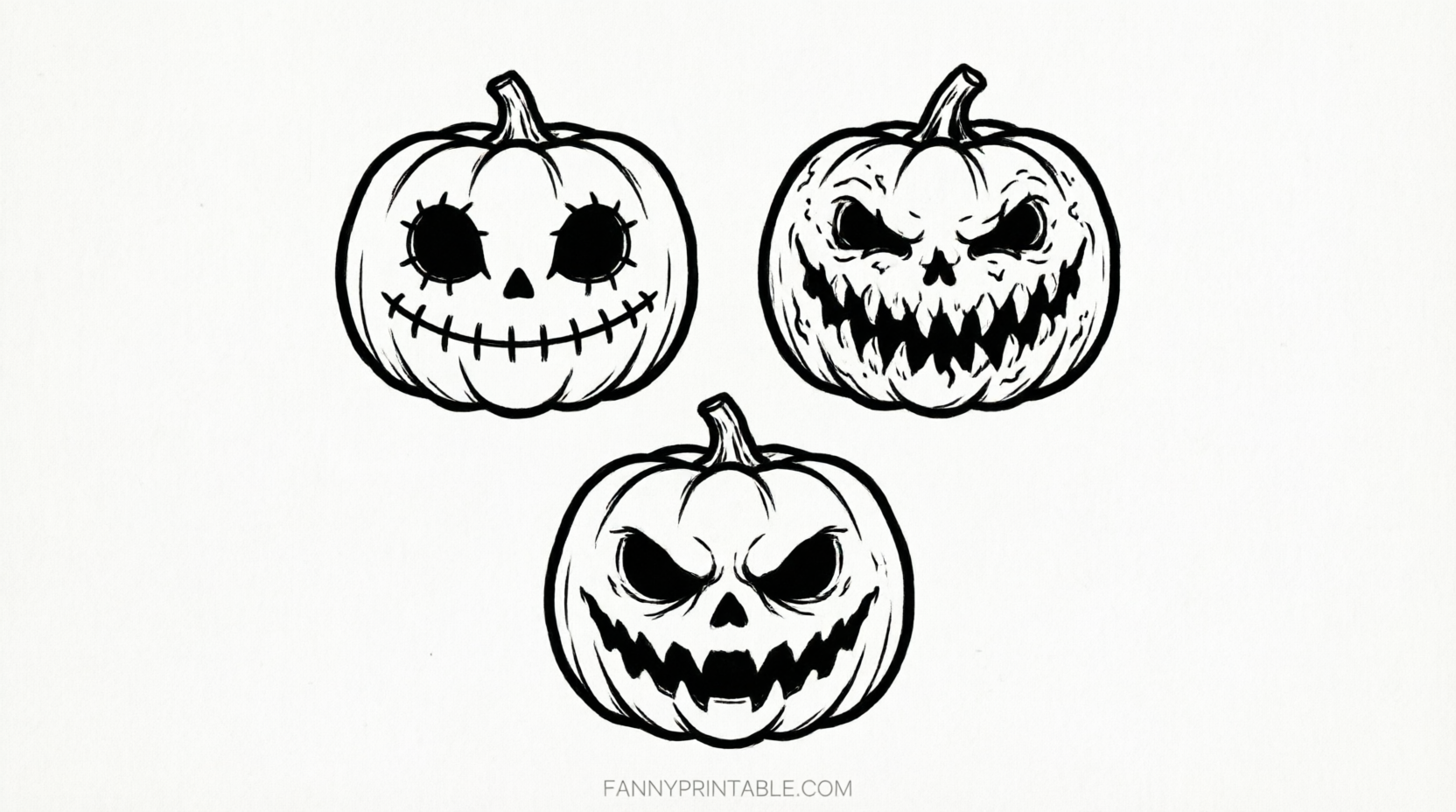 Free Zombie Pumpkin Stencils Printable (3)