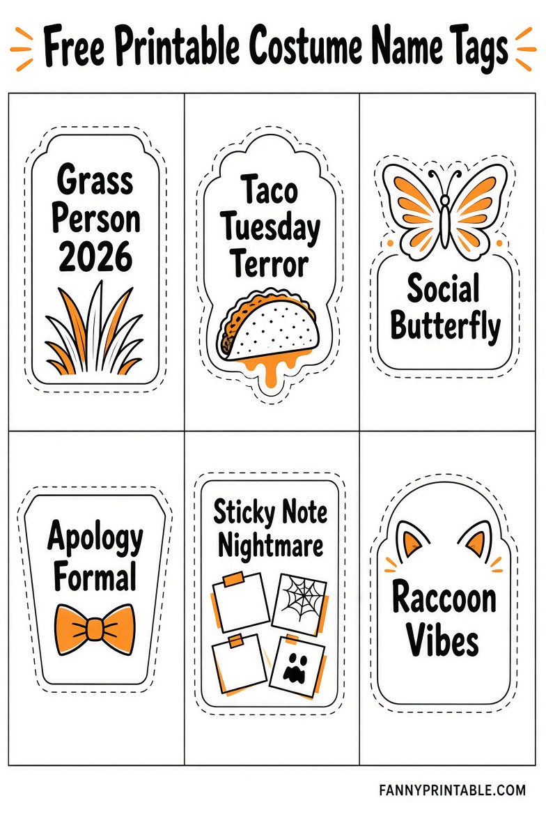 Funny Halloween Costumes 2026 Ideas & Free Printables