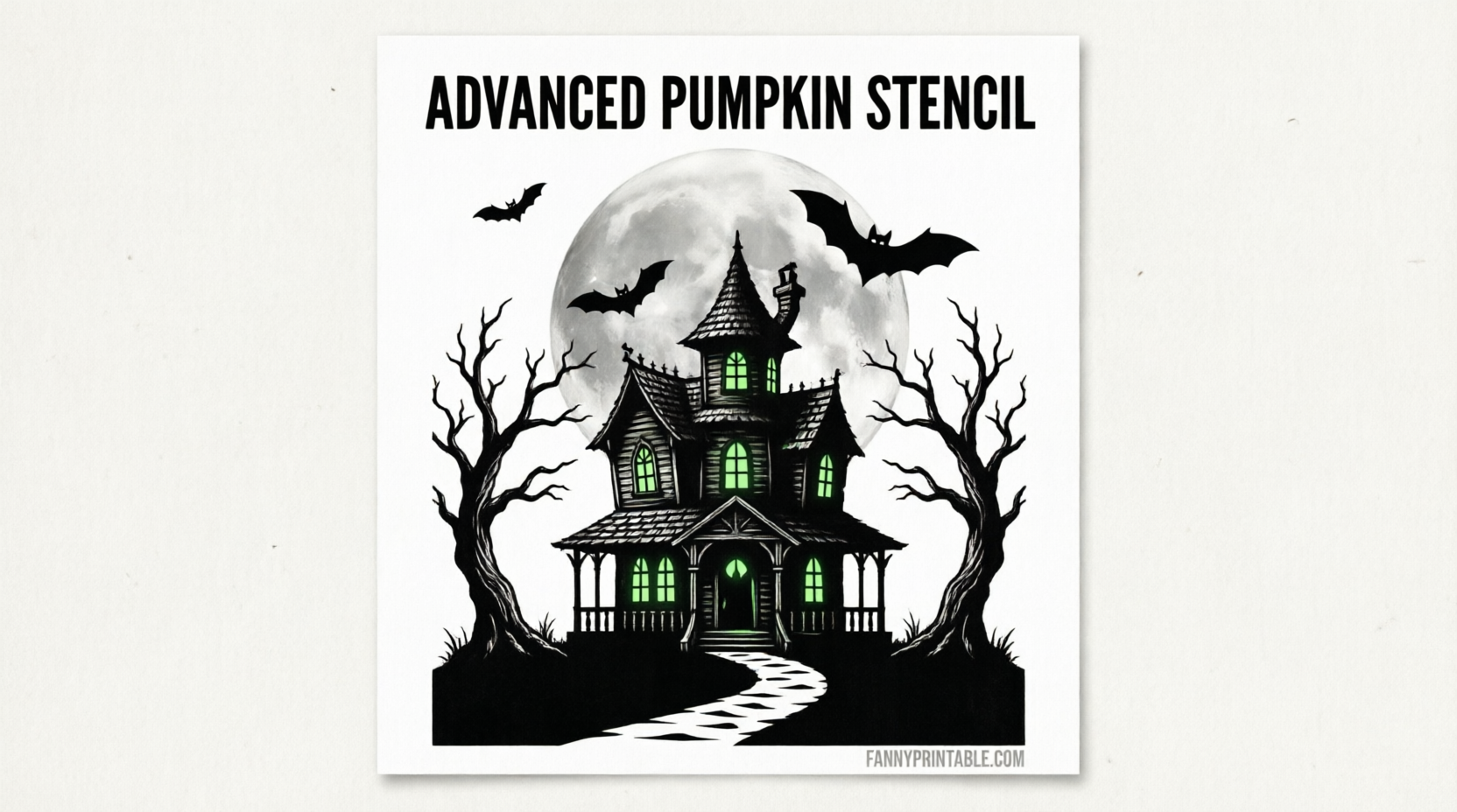Hard Pumpkin Carving Stencils Free Printable (4)