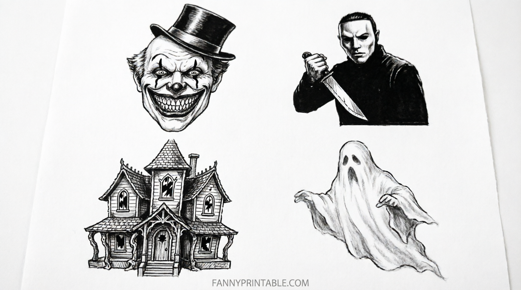 Horror Movie Pumpkin Stencils Printable Free (1)